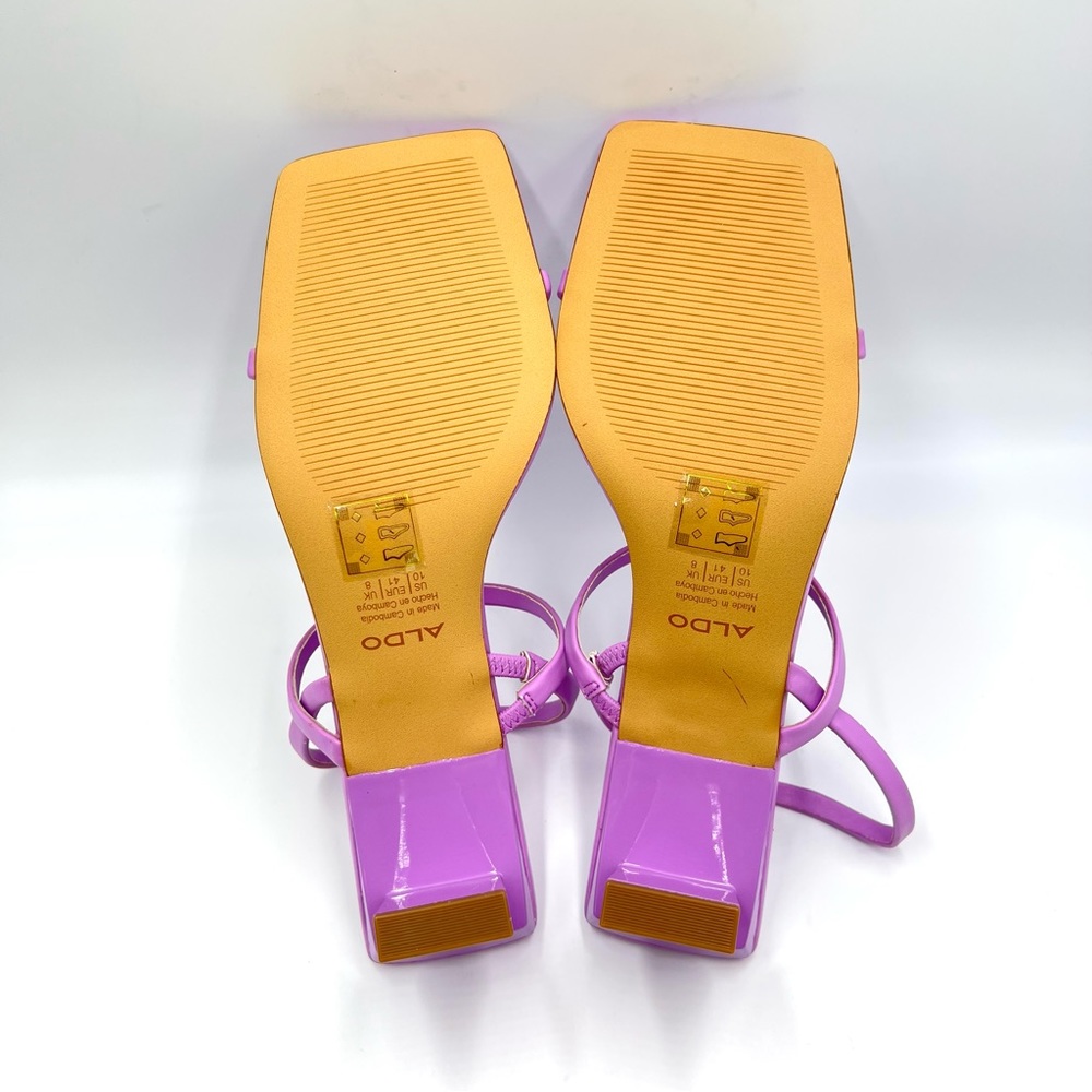 Aldo Womens Size 10 Lokurr Purple Pink Barbie‎ Barbiecore Strappy Sandals Shoes - Picture 8 of 13